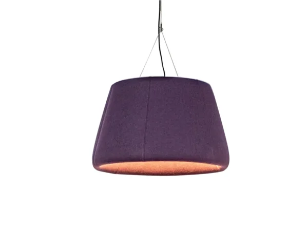 Buzziburner la lampe suspendue design aux propriétés acoustiques pour réduire le bruit dans les espaces de travail ouverts et les open spaces