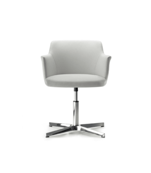 fauteuil de réunion ou télétravail cuore blanc open space shop