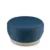pouf haut de gamme diametre 61 avec plinthe bleu
