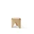 Petit tabouret en bois design aux lignes épurées