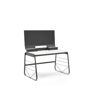 bureau de télétravail avec panneau acoustique