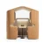 alcove acoustique en forme de maison, cabane acoustique ou pod acoustique jaune 2 ou 4 personnes