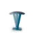 tabouret rond réglable en hauteur rembourré bleu