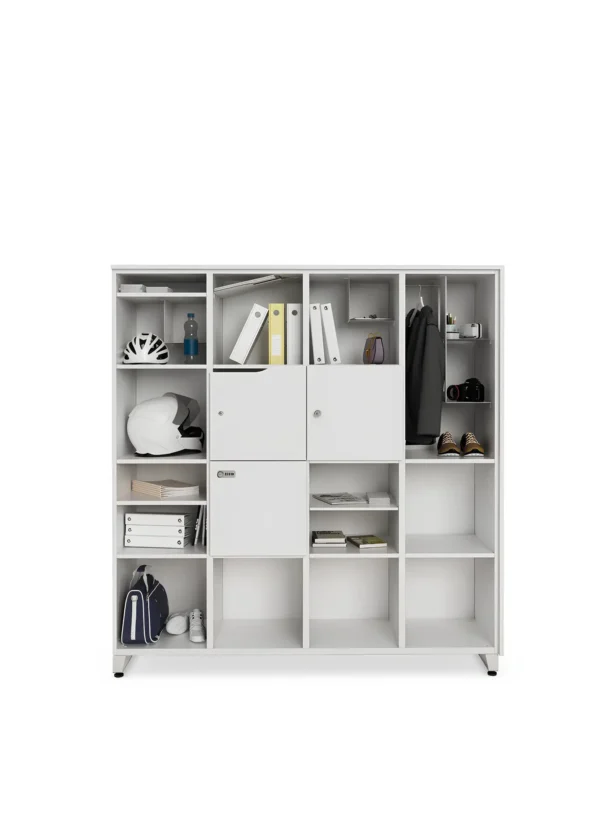 casiers à code modulaires blanc