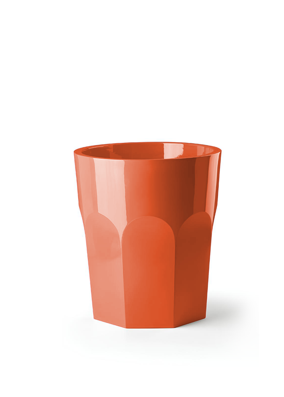 pot de fleurs exterieur xxl, grand pot de fleur pour exterieur orange pour terrasses lounge sur fondd blanc