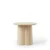 table basse design bois massif chêne blanchi plateau rond pied rond