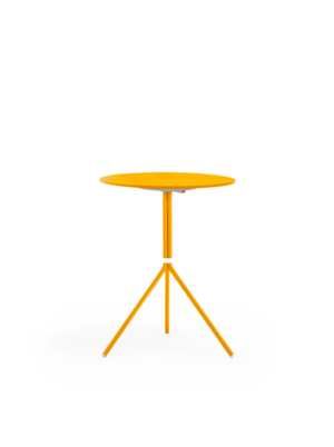 Sélection du meilleur du mobilier pour restaurant design 28 Table de terrasse de restaurant Nolita - tables de restaurant extérieur métal tables bistrot pliante jaune