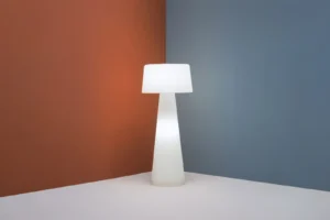 lampadaire extérieur blanc design LED