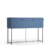 mobilier acoustique de rangement bleu modulable 3 casiers en tissus acoustique