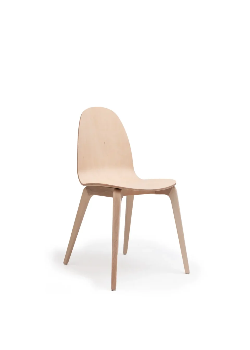 Chaise de restaurant moderne bois et tissus