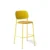 Tabouret de bar 4 pieds avec dossier Hale
