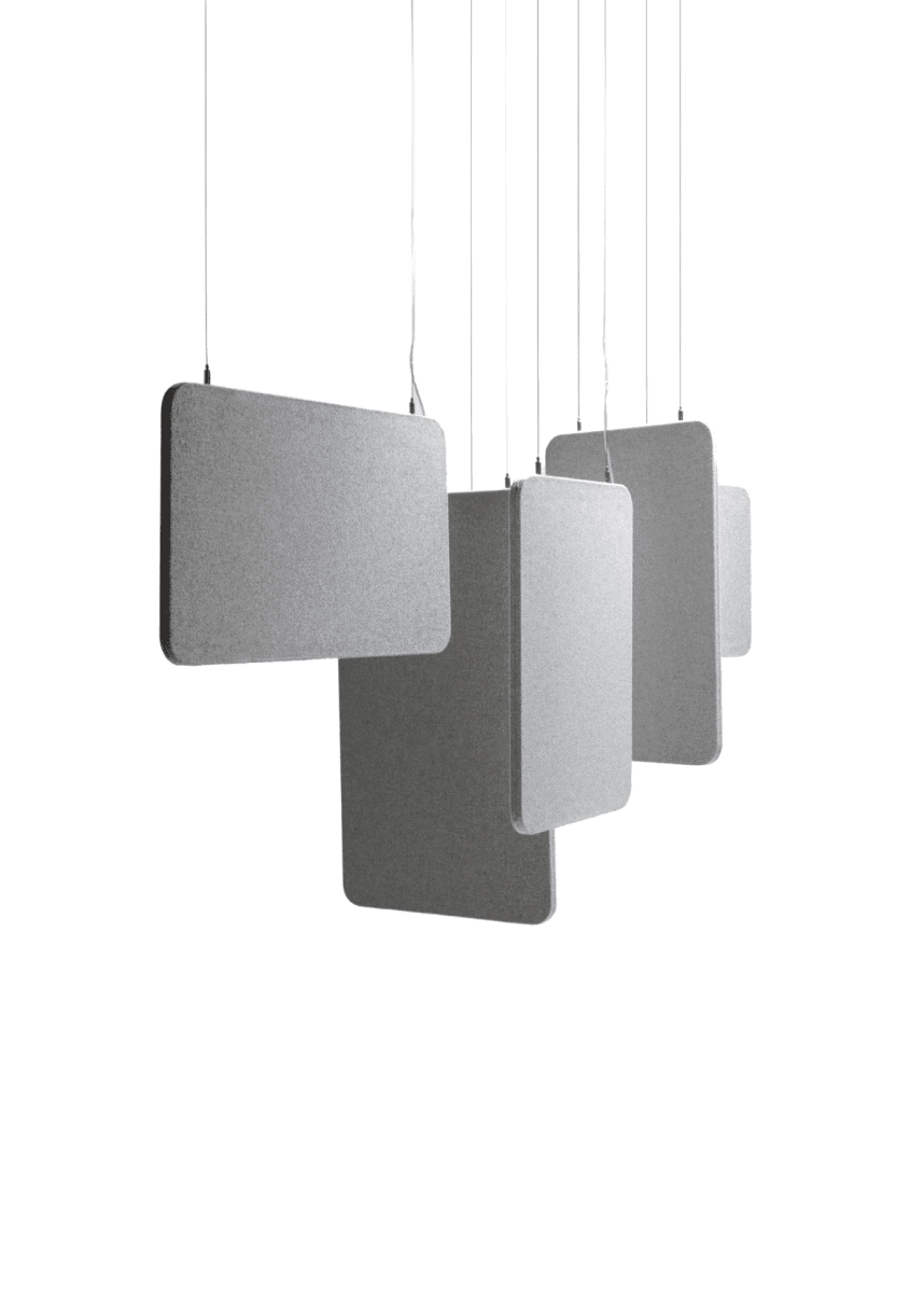 Suspension acoustique avec éclairage lumineuse mute lab