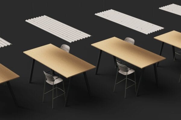 Panneau acoustique plafond suspendu FLOW Floating I Openspaces