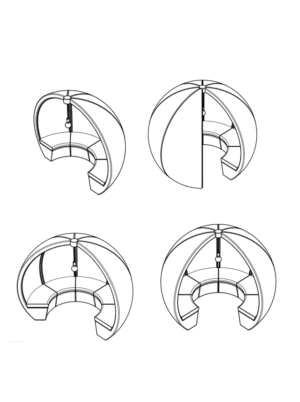 bulle de travail alcove acoustique escape pod dimensions