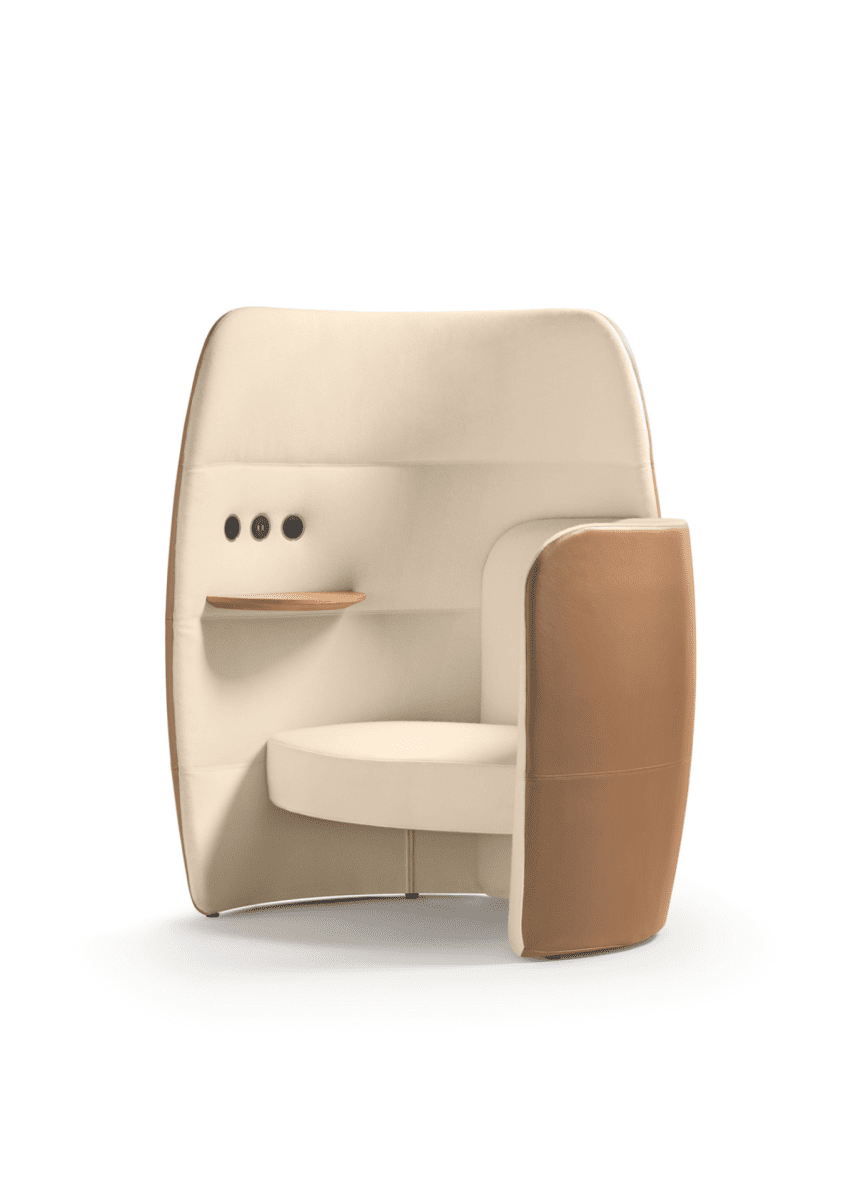 Fauteuil acoustique enveloppant avec tablette ONLY JU