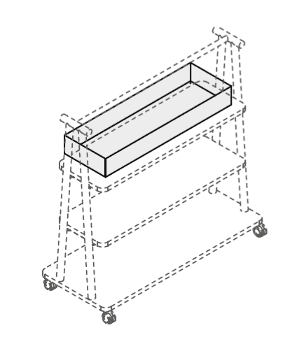 Bac de rangement métal +156,00€