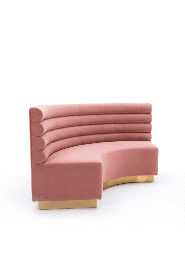 banquette arrondie restaurant sur mesure