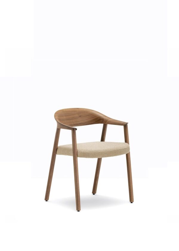 chaise bois salle à manger à accoudoirs Hera