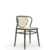 Chaise medaillon chêne et cannage nodo_