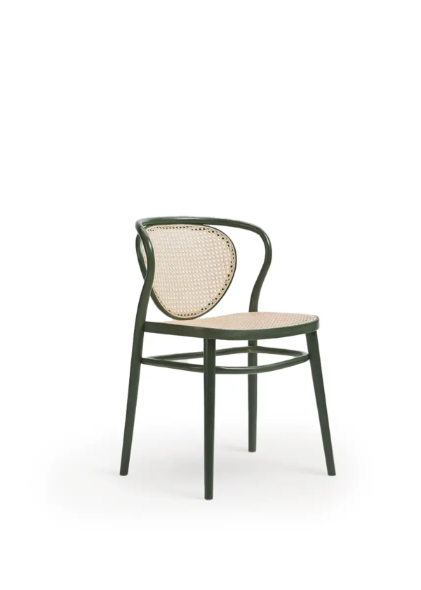 Chaise medaillon chêne et cannage nodo_