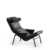 fauteuil design cuir et métal Ronin