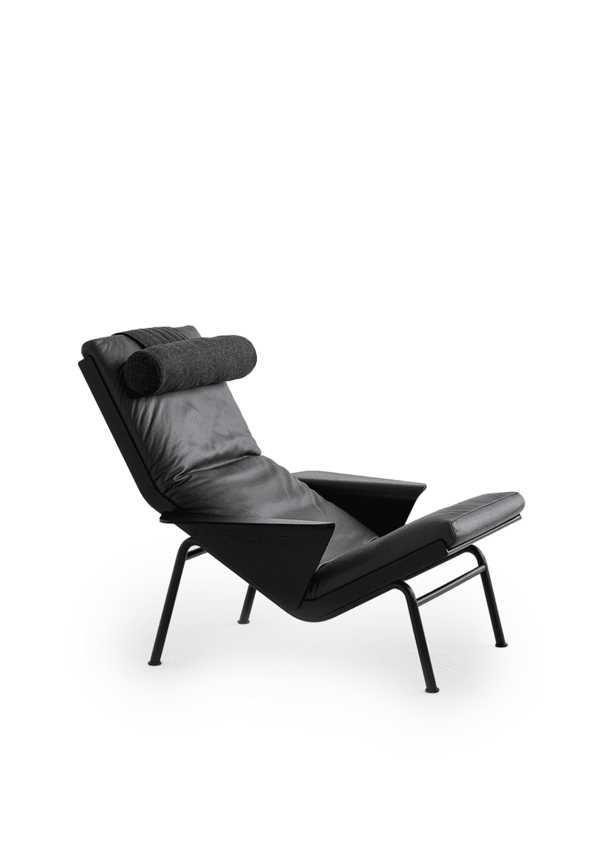 fauteuil design cuir et métal Ronin