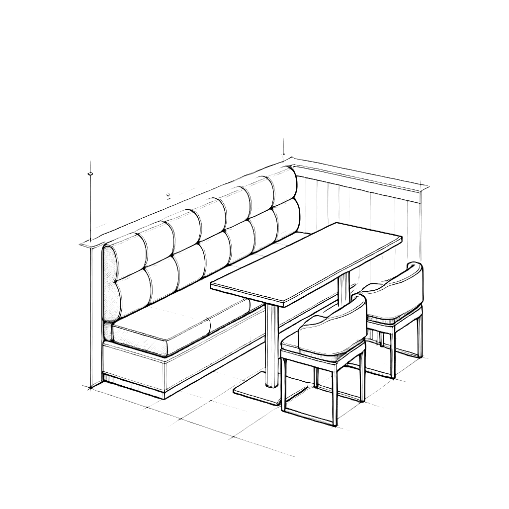 Mobilier de restaurant et cafétéria