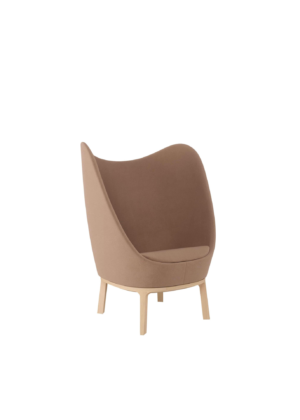 Fauteuil d'accueil 1 place Dixi pieds bois