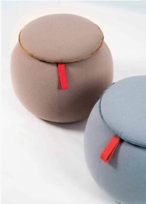 pouf acoustique en tissu design pour bureau Snow top