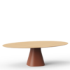Table elliptique pied central BALEO