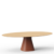 Table elliptique pied central BALEO