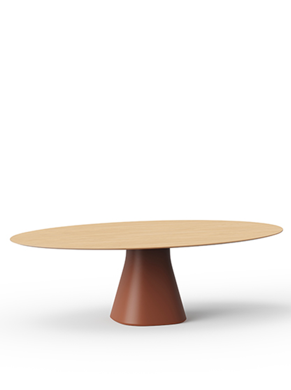 Table elliptique pied central BALEO