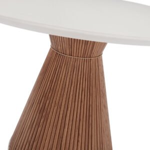 Table pied central conique en bois Balance de?tail pied bois