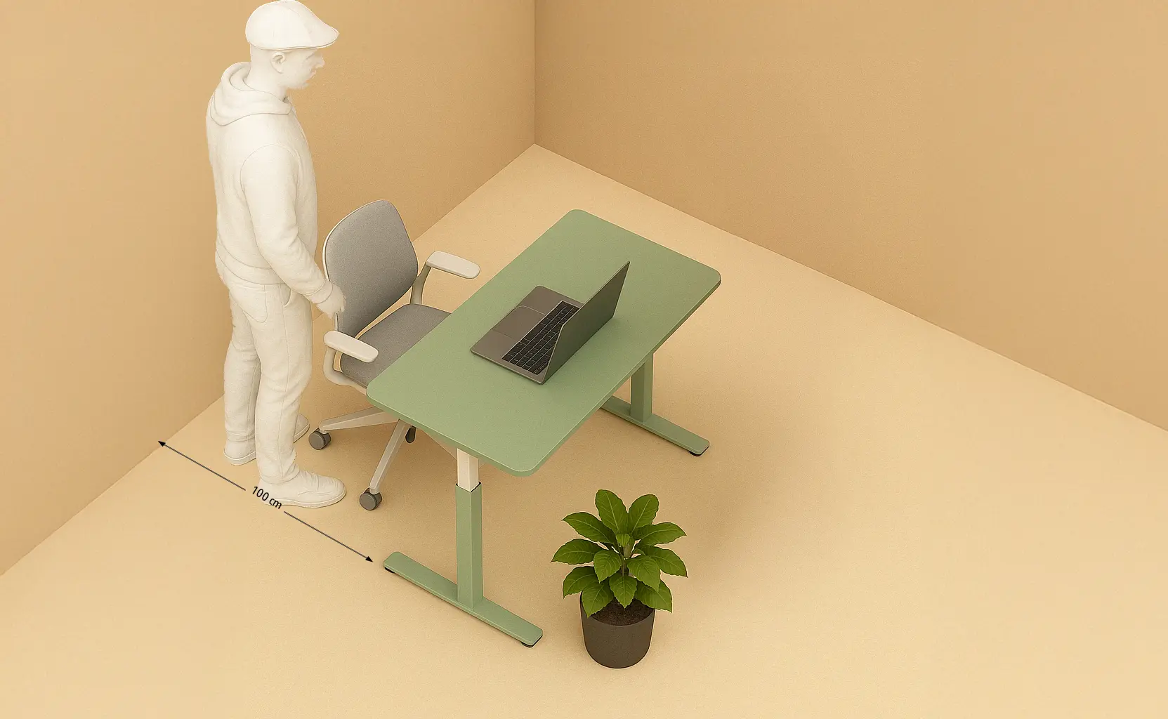 7 Astuces essentielles pour optimiser un petit espace de bureau 12 distance bureau mur