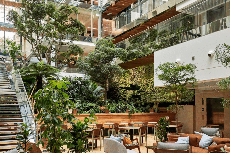 Murs végétaux en entreprise : 4 exemples pour vous inspirer 1 mur végétal en entreprise dans les locaux de morning laffite aménagement d'espaces et open spaces